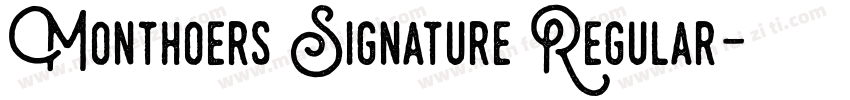 Monthoers Signature Regular字体转换